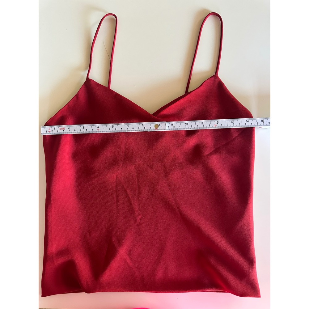 Vintage Prophecy Red Spaghetti Strap V-Neck Camisole Tank Top Made in USA Size 6